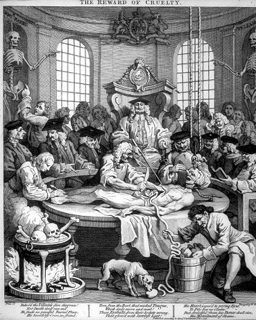 The reward of cruelty by William Hogarth